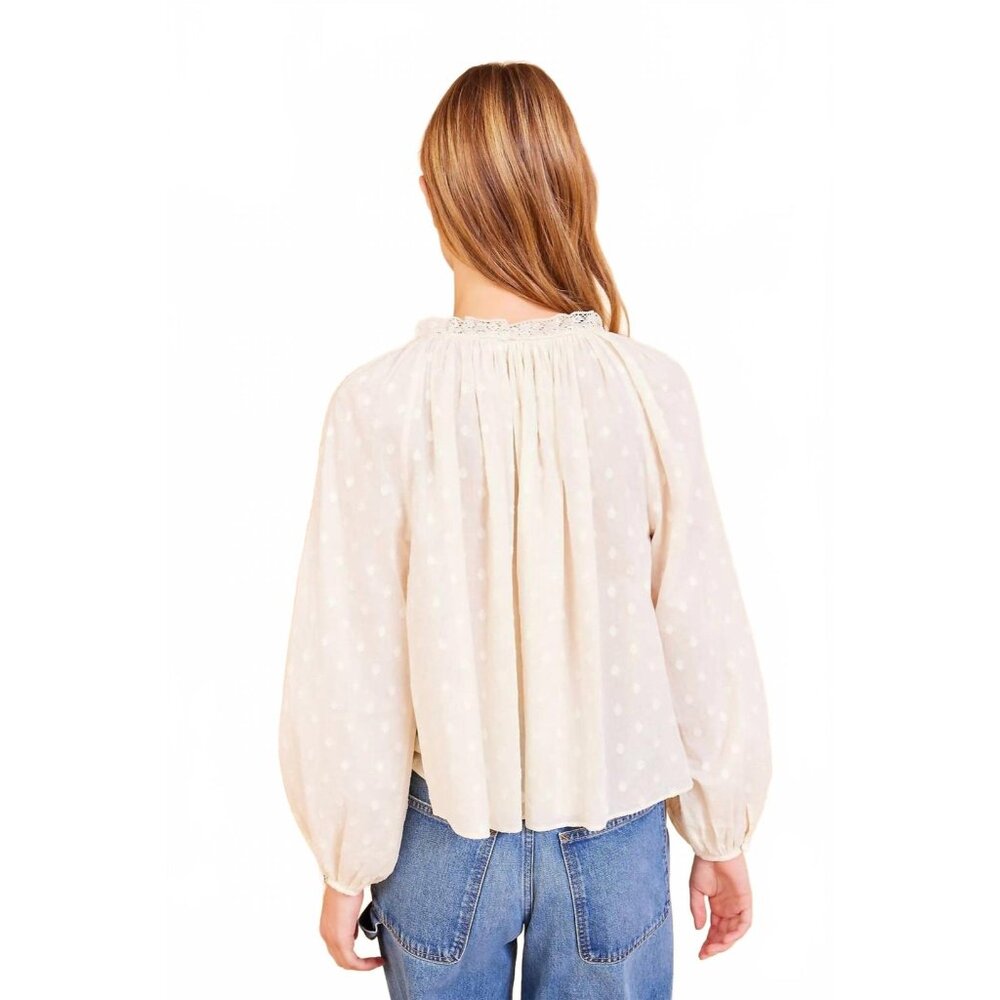 Ulla Johnson Ada Clip Dot Cotton Top shirt blouse size 6 NWOT - Picture 2 of 8